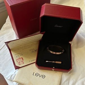 Cartier Pink/Rose Gold Love Bracelet size 16
